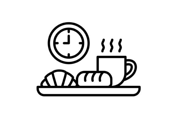 Breakfast Outline Icon: Your Essential Design Asset