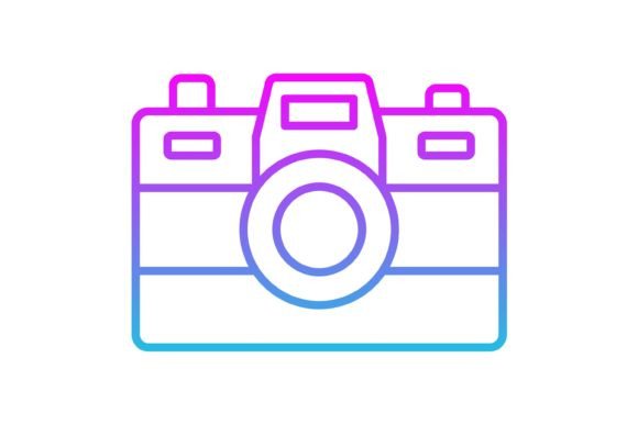 Camera Line Gradient Icon: Elevate Your Visual Storytelling