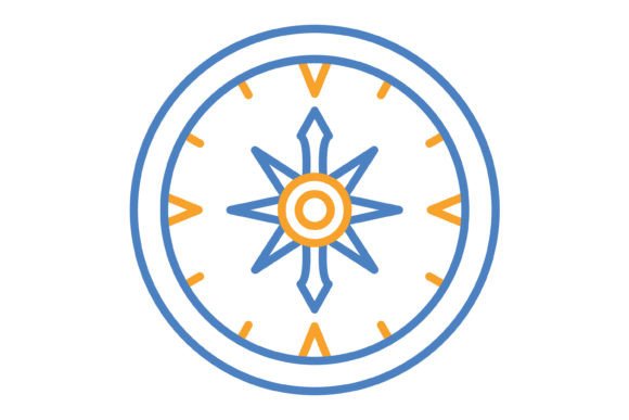 Compass Blue & Orange Line Icon: A Guide for Modern Projects