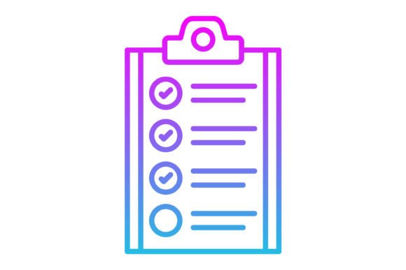 Elevate Your Visuals: The Tasks Line Gradient Icon Set