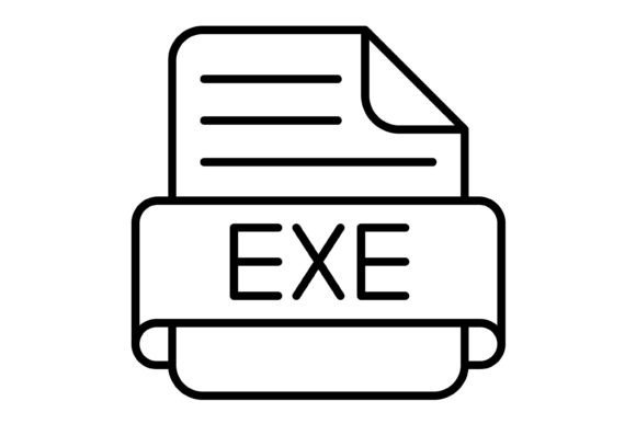 Exe File Outline Icon: The Ultimate Design Asset for Digital and Print
