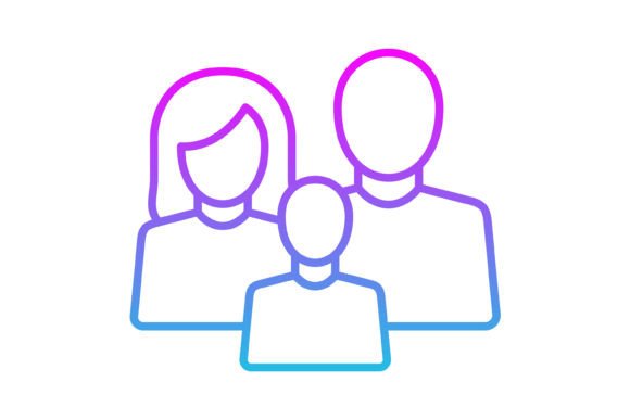 Mastering Family Line Gradient Icons for Modern Design