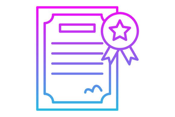 Mastering Visual Communication with Certificate Line Gradient Icons