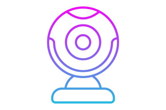 Modernize Your Interface: The Webcam Line Gradient Icon Set