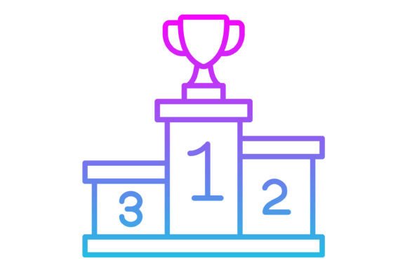 Podium Line Gradient Icon: A Modern Visual Toolkit