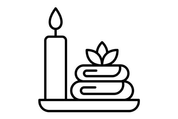 Spa Outline Icon: Clean Design for Modern Brands