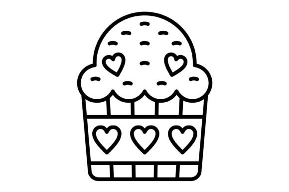 The Sweet Spot of Simplicity: Why the Cupcake Outline Icon Works