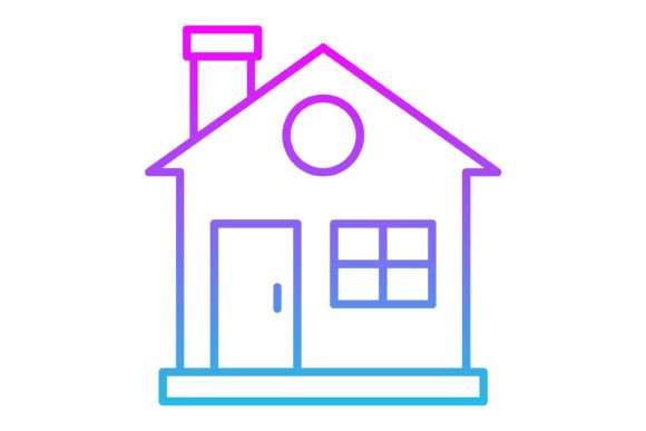 Understanding the Home Line Gradient Icon for Design Projects